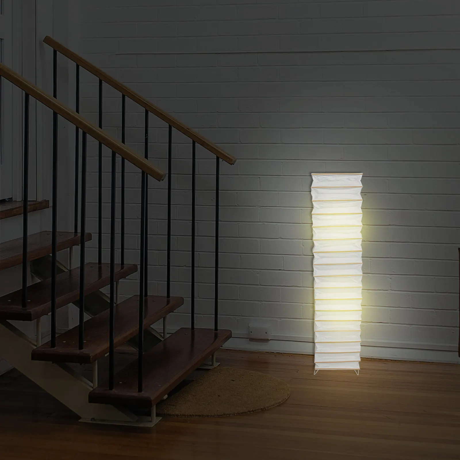 

1 Piece Paper Floor Lamp Shade Vertical Home Decorative Light Cover for Living Room Bedroom Hotel