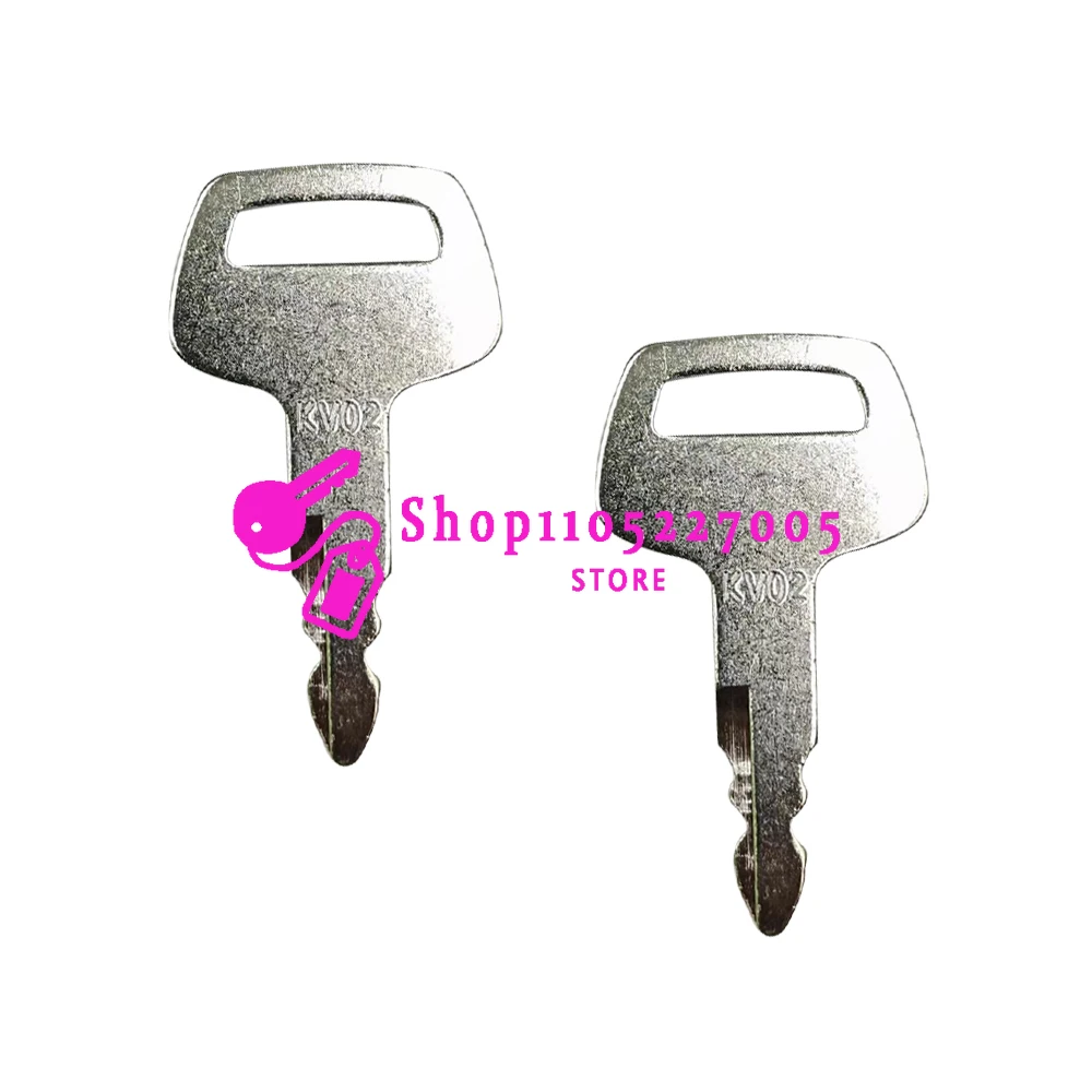 20/10/5/1PCS KV02 Ignition Keys 719-10306002 Compatible with Heavy Equipment & Excavator New