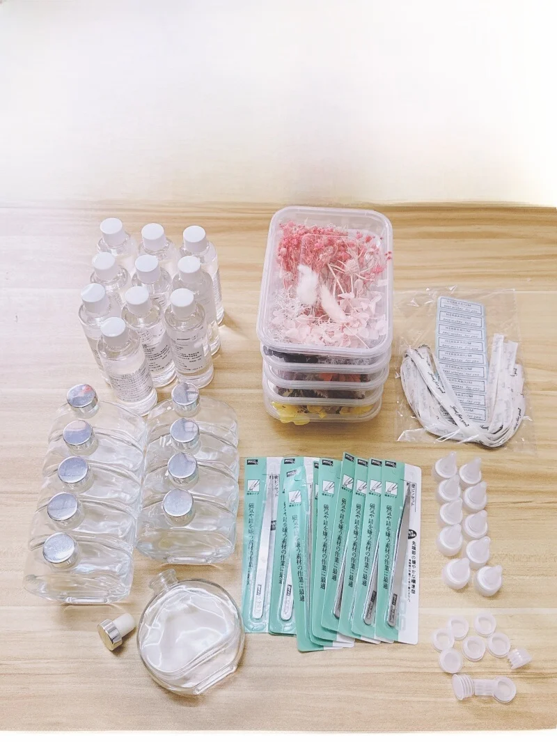everlasting-floating-flower-diy-material-kit-set-handmade-glass-bottle-preservation-oil-dry-flower-plant-micro-landscape