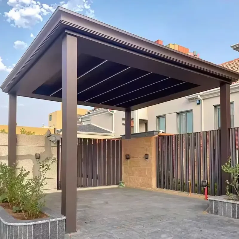 High Quality Remote Control Manual Louvers Bioclimatic Aluminum Pergola with Powder Coated Finish for Balcony