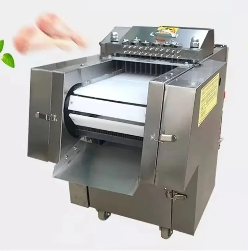 Automatic high-efficiency peeling and cutting chicken bone meat cutting machine