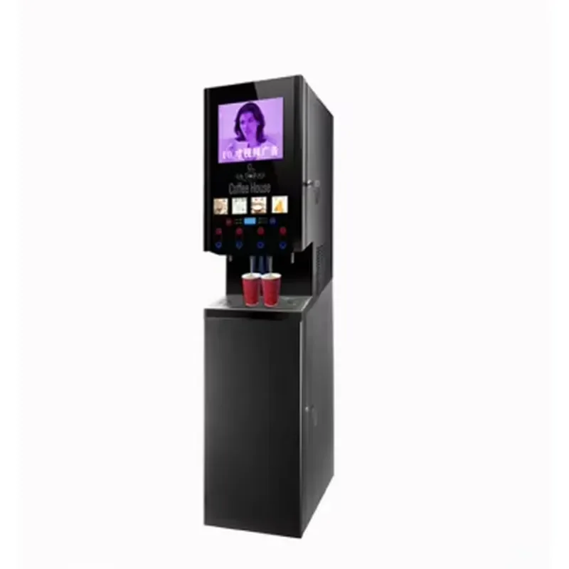 for 40SCW 10L Hot Ice Coffee Vending Machine Touch Screen Instant Beverage Dispenser Water Cooler for Office Home Commercial