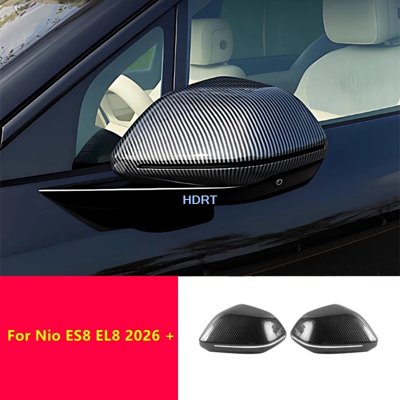 For Nio ES8 EL8 2026 + Car Styling Rear View Mirror Cover Reverse Mirror Rain Visor Trim Frame Protector Decoration Accessories