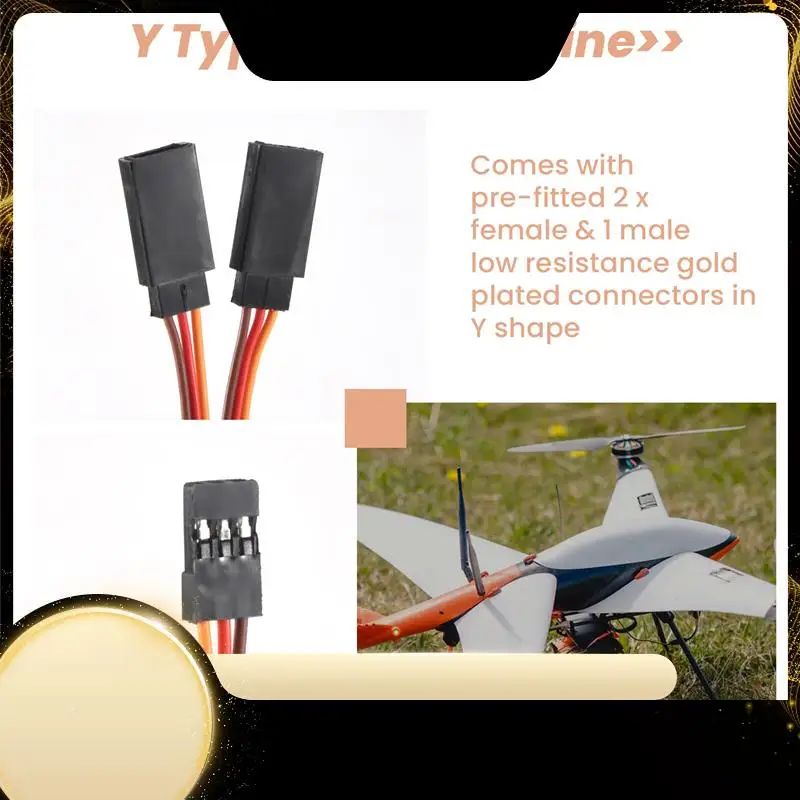 

5 шт., 150 мм, Y-образный удлинитель линии, провод для Futaba Jr Y, удлинитель сервопривода