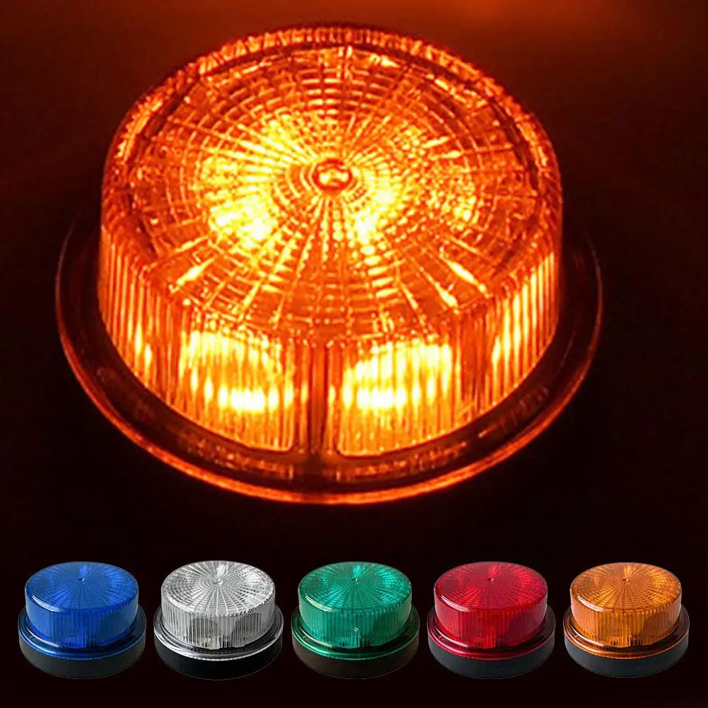 12V 24V Car LED Strobe Rotating Warning Light Flashing Van Light Lights Lights Indication Emergency Side Truck N6F3
