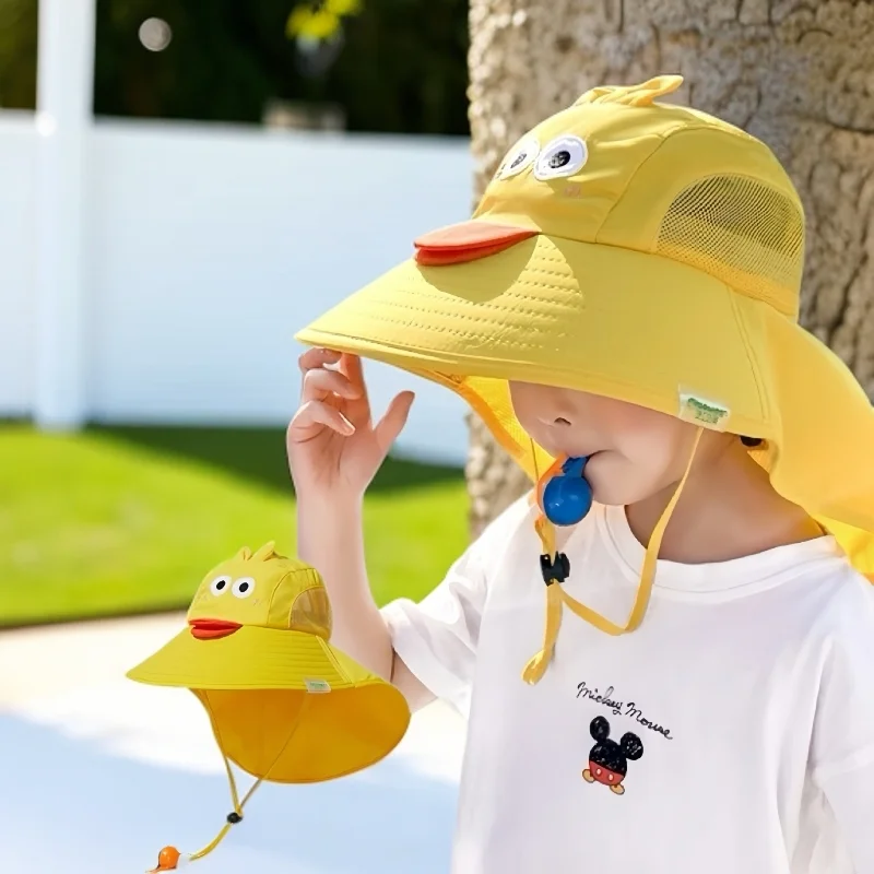 قبعات أطفال الربيع والصيف الأطفال قبعة الحماية من الشمس الأشعة فوق البنفسجية حماية قبعة بحافة الفتيان والفتيات طفل قبعة الشمس الرضع قبعة الشمس 2