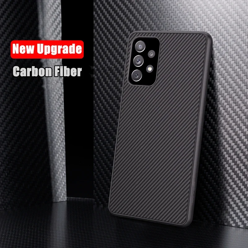 Carbon Case For Samsung Galaxy A55 A35 A54 A34 A52 A52S A53 A33 A13 A23 A73 A24 A14 A15 A25 A51 A71 M21 M31S M51 Silicone Case