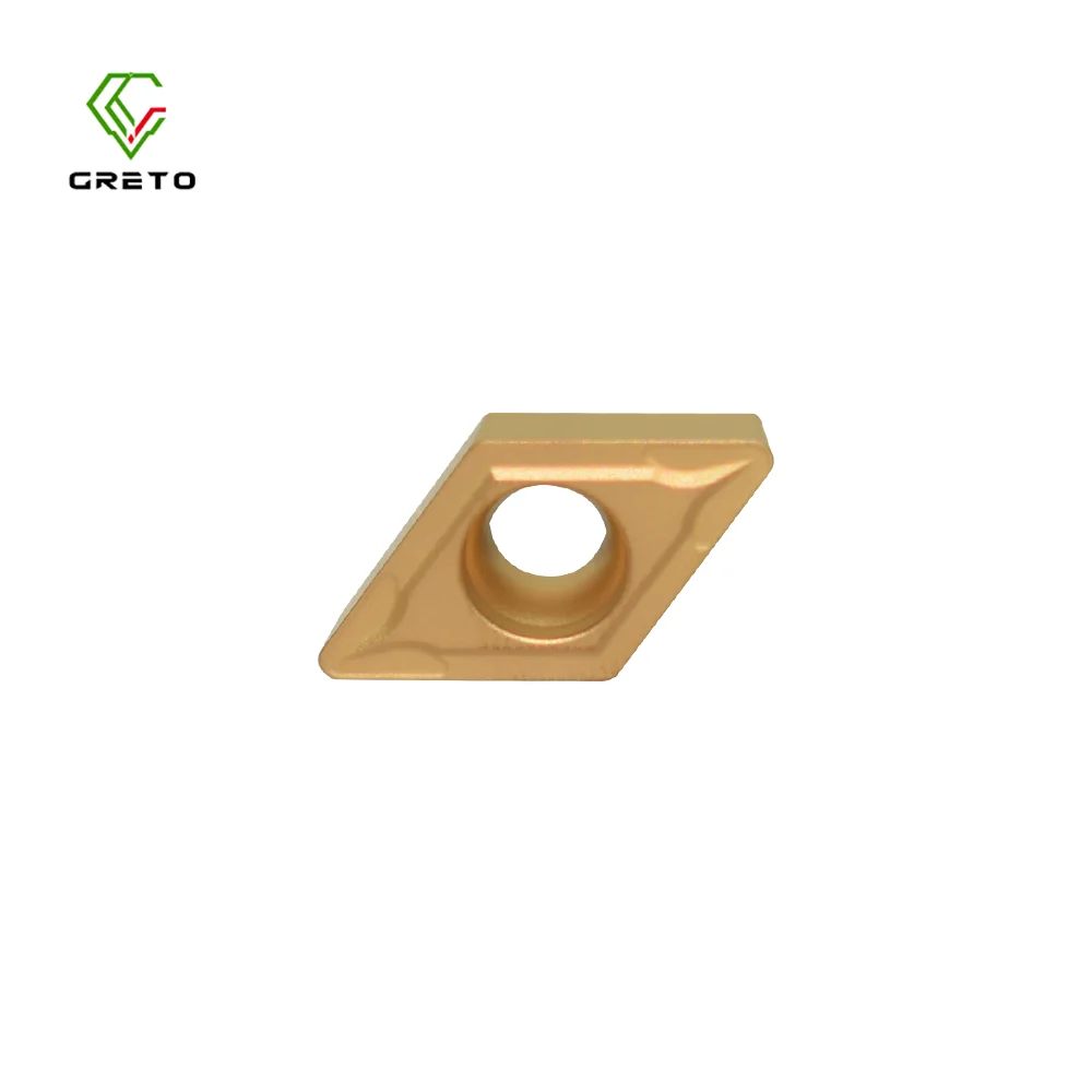 GRETO DCMT11T304 DCMT11T308-PM GP1251 Carbide Turning Tool Insert for Steel Processing