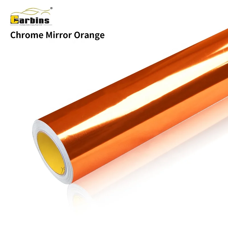 

Wholesale Factory Price Car Wrap Chrome Mirror Orange Self-adhesive Decoration Roll Film Auto Stickers Vinyl Wrap