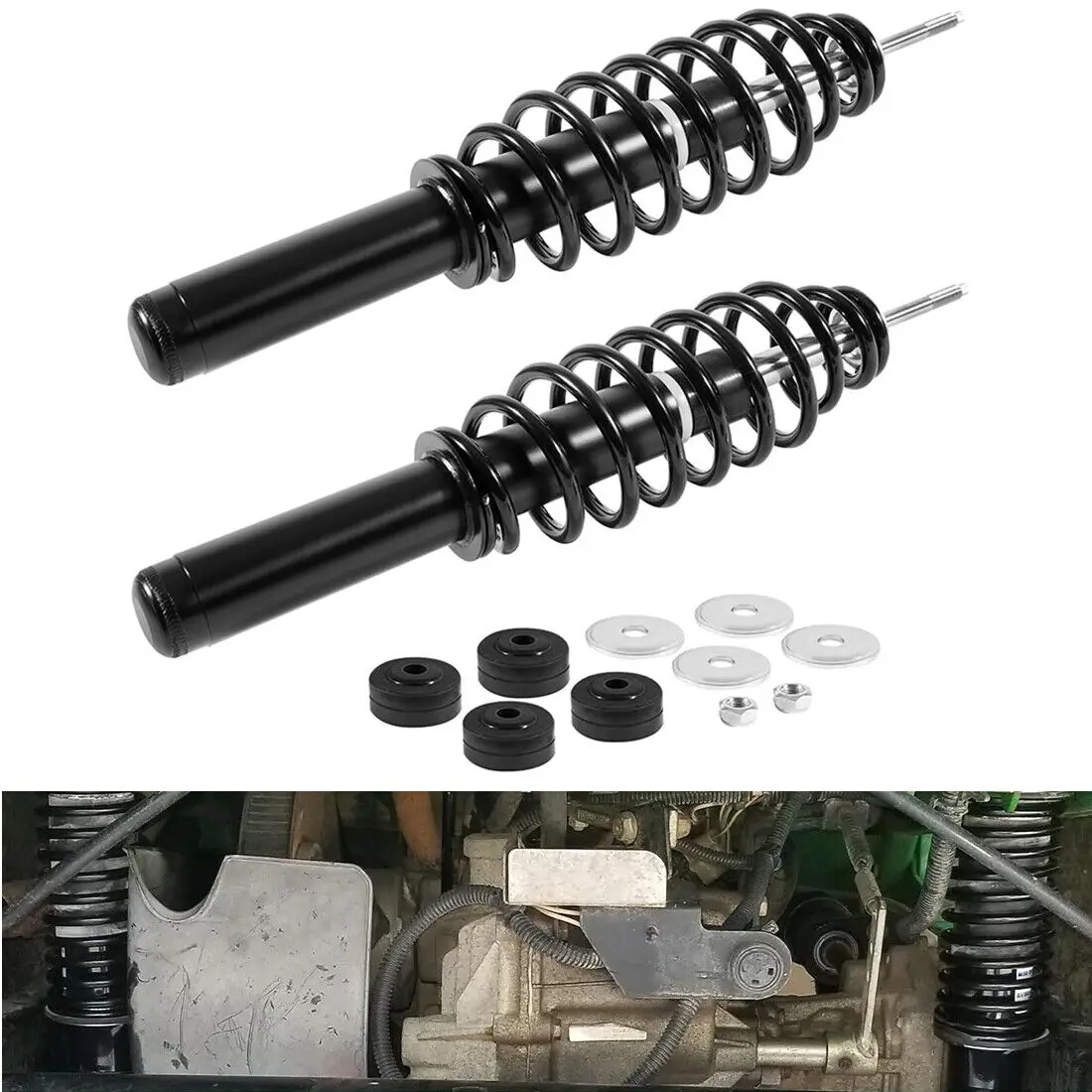 TML VGB10544 Shock Absorber Front Suspension Kit Fit for John Deere Gator HPX and XUV620i XUV850D - Heavy Duty Front Strut Kit