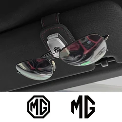 Car Glasses Holder Clip Sunglasses Card Holder Case Car Accessories For MG Zs EV 5 2022 Rx5 Rx8 Tf 3 6 Phev Hs Astor One V80 Gs