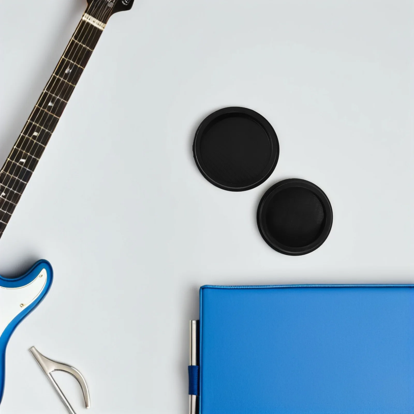 

2Pcs Silent Harmonic Drum Mute Covers Resonance Dampeners Noise Reduction Pads for Practice Home Studio Public Use