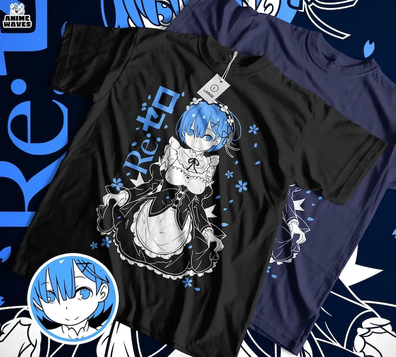 Beautiful  Maid Unisex T-shirt - Manga Inspired Fashion, Japanese Graphic Tee, Fantasy Costume Wear, Magical Realm Apparel,