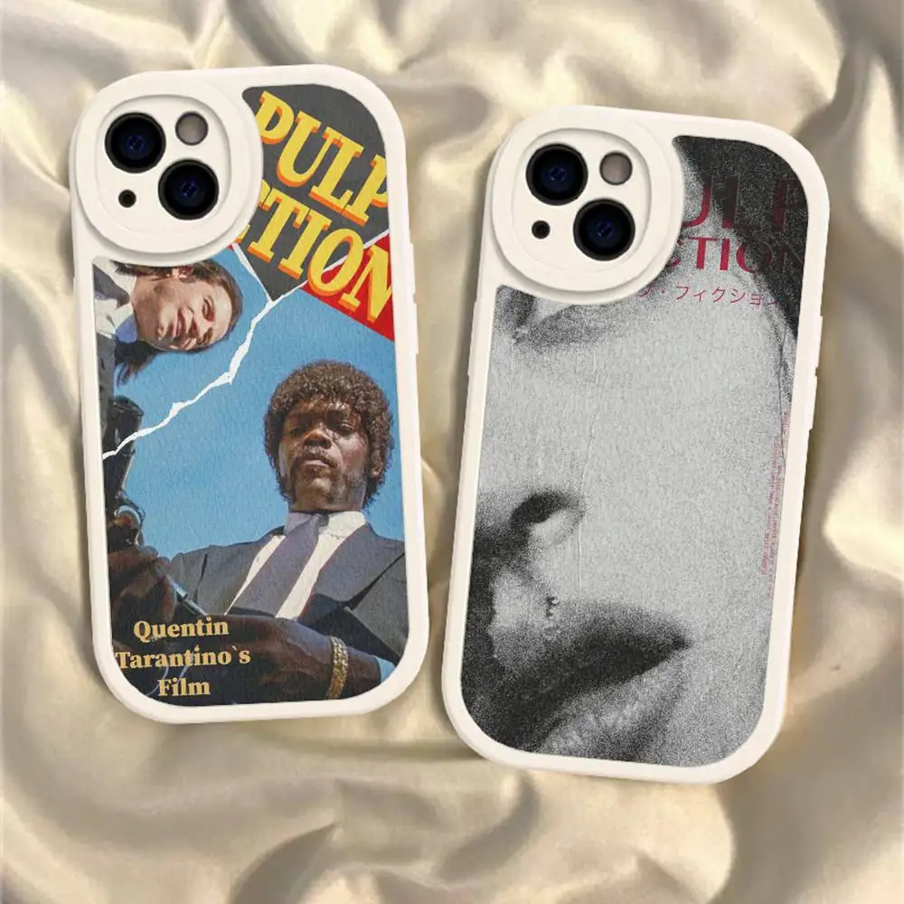 PULP FICTION Crime Movie Phone Case For IPhone 16 15 14 13 12 11 Pro Max Plus Soft Leather Cover