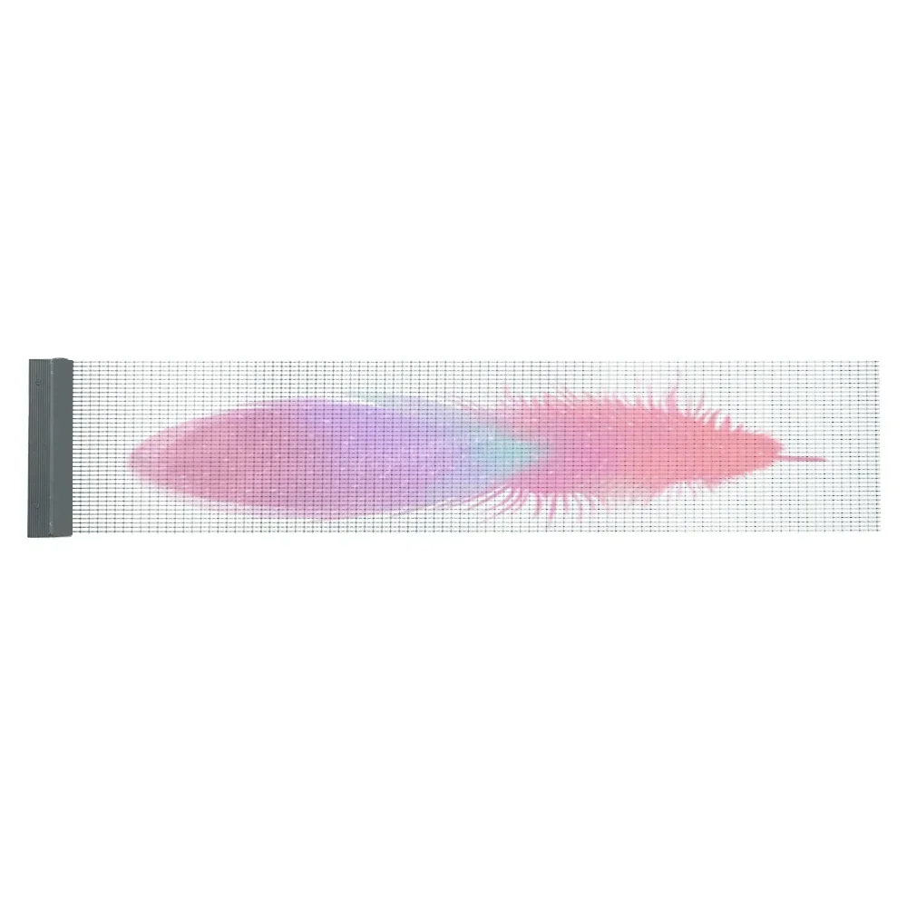 High Brightness Full Color Glass Window led video wall moving advertising led screen indoor display LED Transparent Video Wall