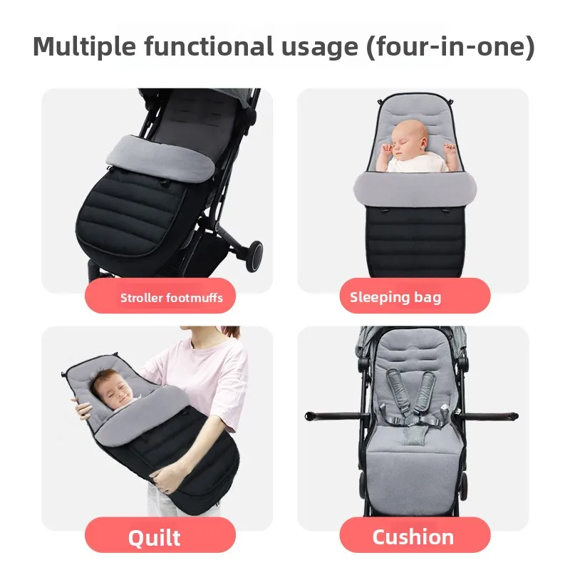 

Зимние сумки, ветрозащитные, теплые, толстые, хлопковые подушечки для малышей, универсальный конверт для ног, уютный фартук с пальцами, подкладка для багги, коляска для сна