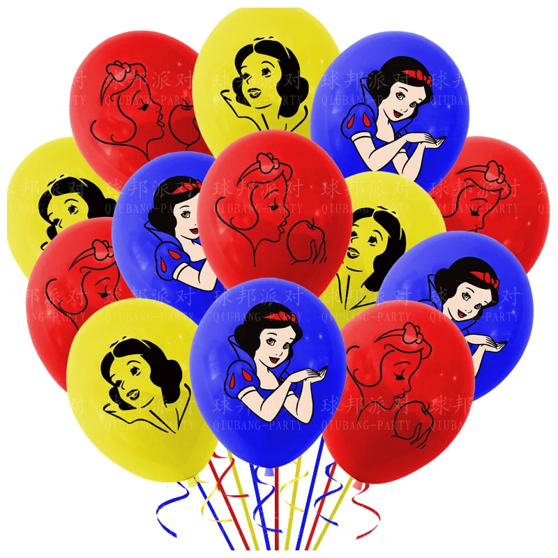 Disney Snow White Party Decoration Balloon Party Balloon Princess Latex Balloon Set Children's Birthday Balloon