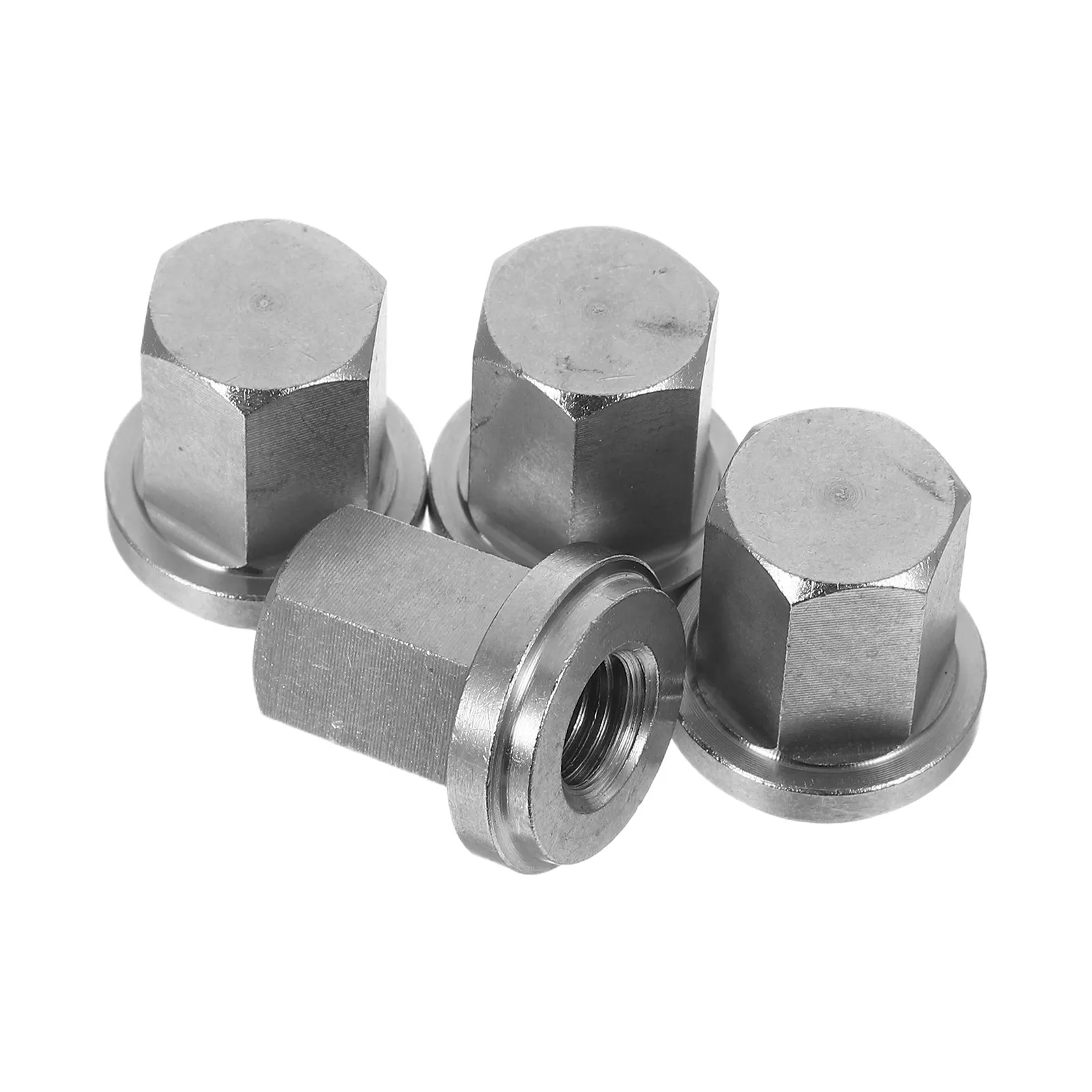 4Pcs Battery Connection Nuts Stainless Steel Closed Design Heavy-Duty Automotive Battery Terminal Accessory Kit for Trucks