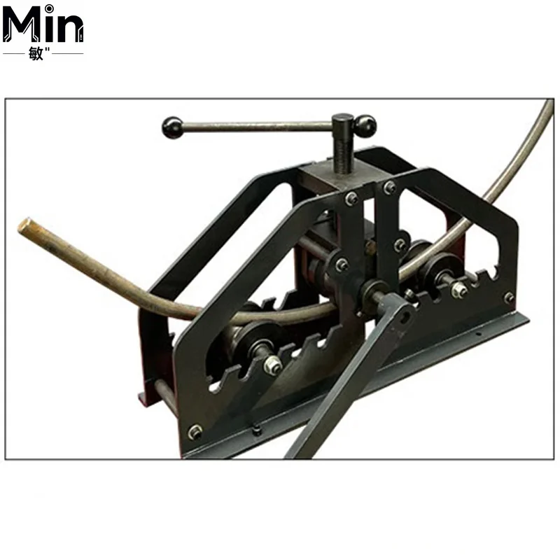 Heavy TR60 Manual Metal Tube Bender Machine 1.5 Inch Round Pipe Bending Set Bench Roller Stretcher Shrinker for Plumbing
