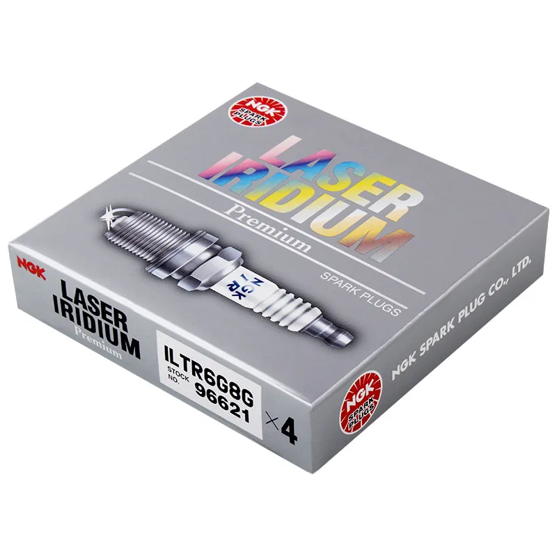 4Pc 96621 ILTR6G8G NGK Iridium Spark Plug for MAZDA 3 6 CX-7 FORD F-150 EDGE FOCUS FIESTA C-MAX BUICK CHEVROLET CADILLAC ATS CTS