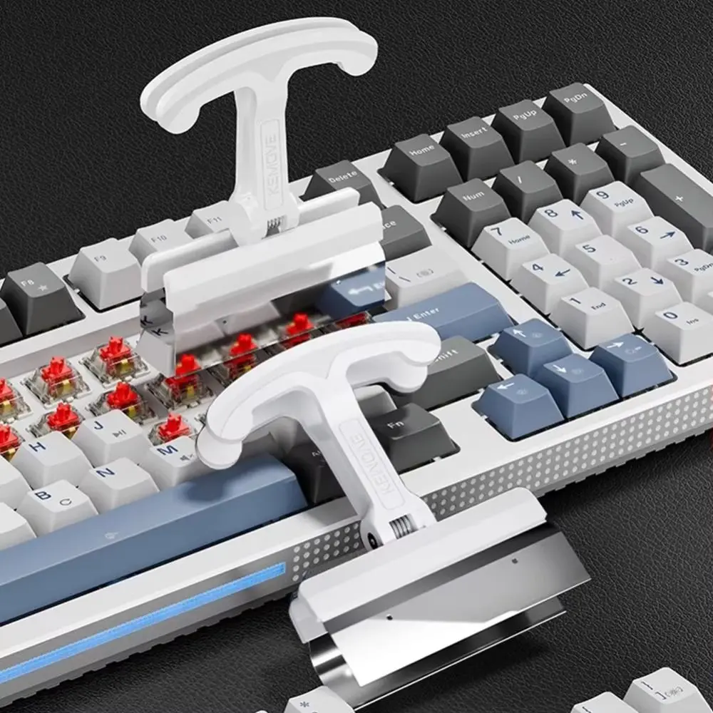 Large Size Keys Caps Puller Heavy Duty Four Keys Simultaneous Mechanical Keyboard Keycap Extractor 4-in-1 Universal Fit