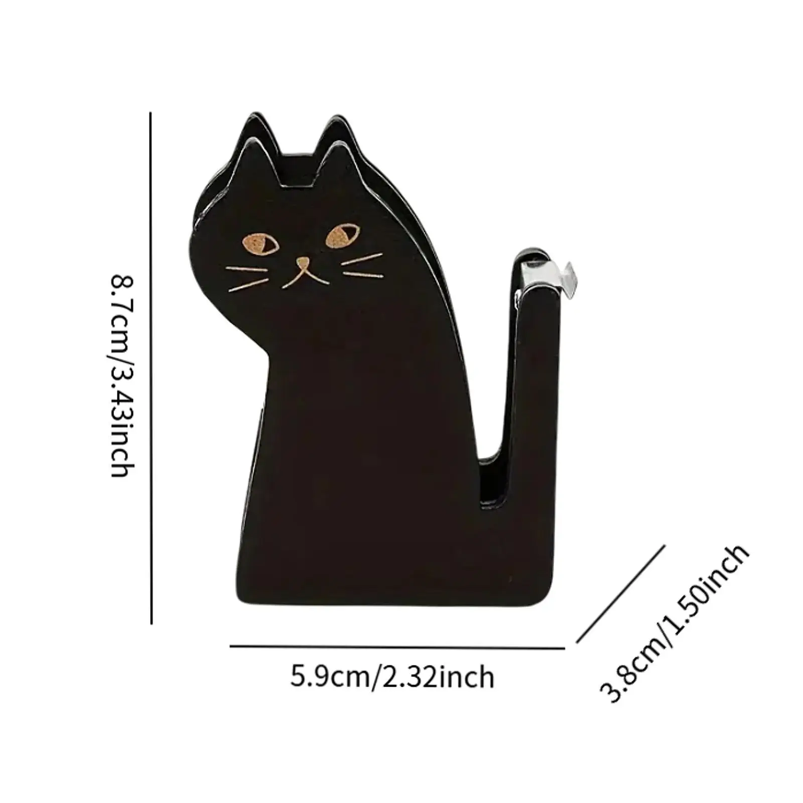 Katvormige Tape Dispenser Rolhouder Decoratie Draagbare Lichtgewicht Stevige Tape Cutter Home Office Desktop Accessoire