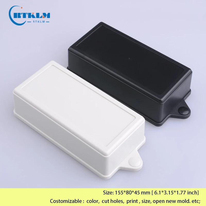 ABS Plastic Enclosure Wall Mounting Electronic Housing Junction Box DIY Instrument Case 155*80*45mm