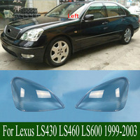 For Lexus LS430 LS460 LS600 1999-2003 Transparent Headlight Cover Lens Headlamp Shell Replace Original Lampshade Plexiglass