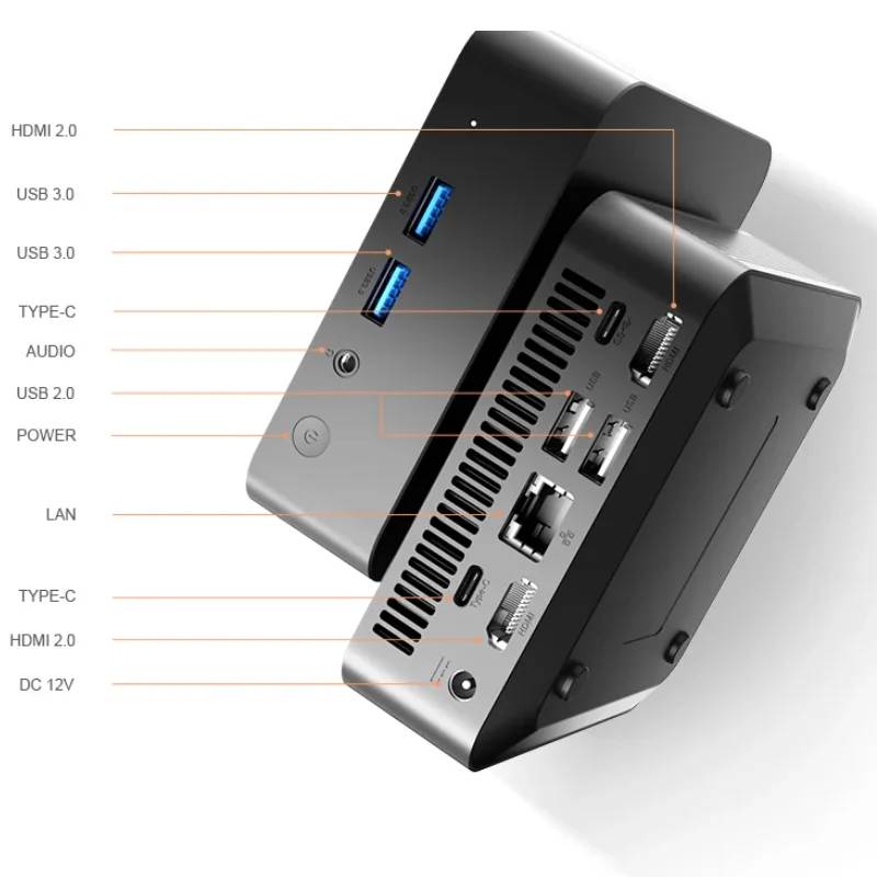 ミニPC T9 Pro Intel Alder Lake N100 Windows11 16GB DDR5 WIFI5 デュアルSSD 小型ポケットPC フル機能 Type-C 4K 60Hz RGB出力
