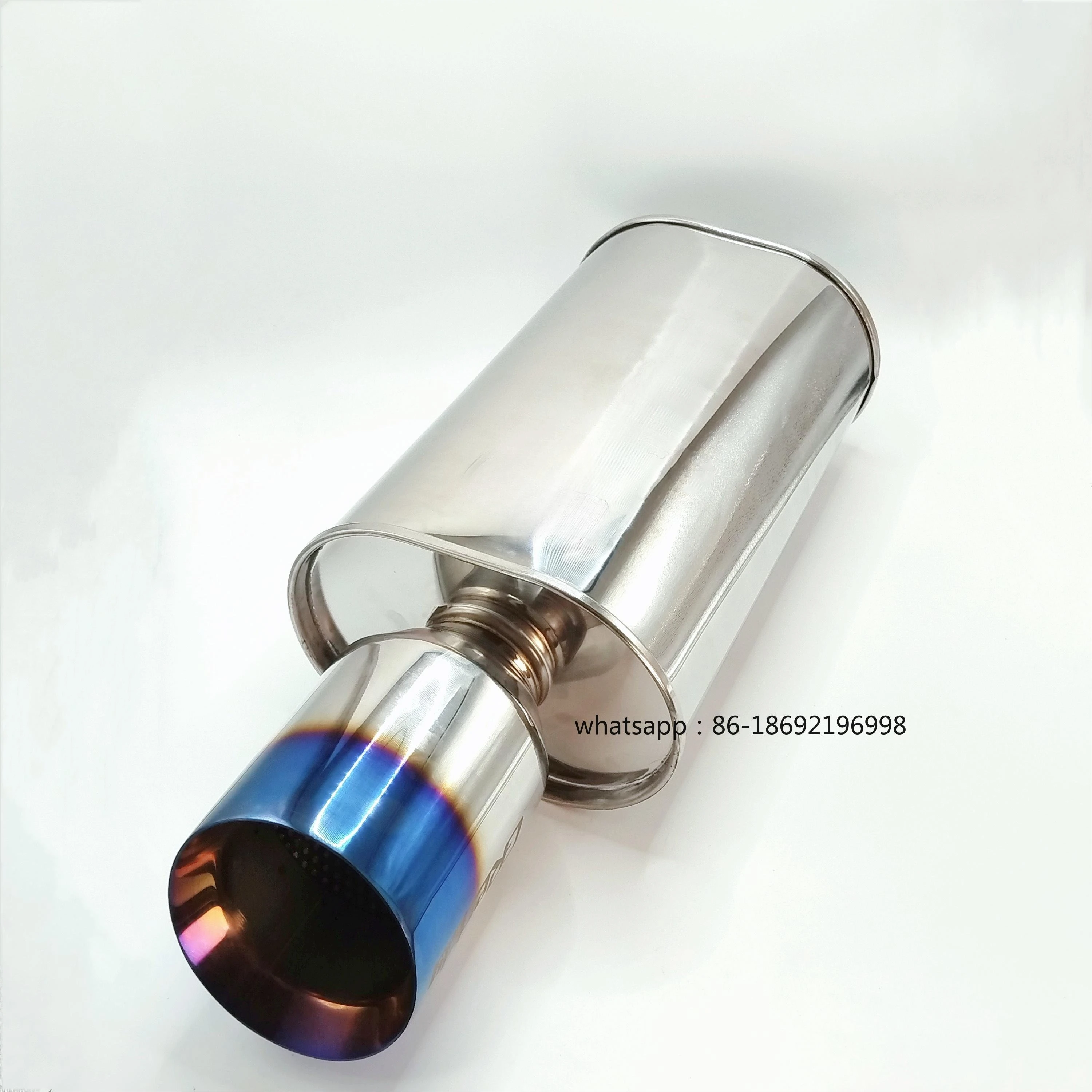 

Car Exhaust Pipe Modified M Drum Silent Exhaust Tail 2.5 Inch/3 Inch Stainless Steel GR Standard Flat Drum