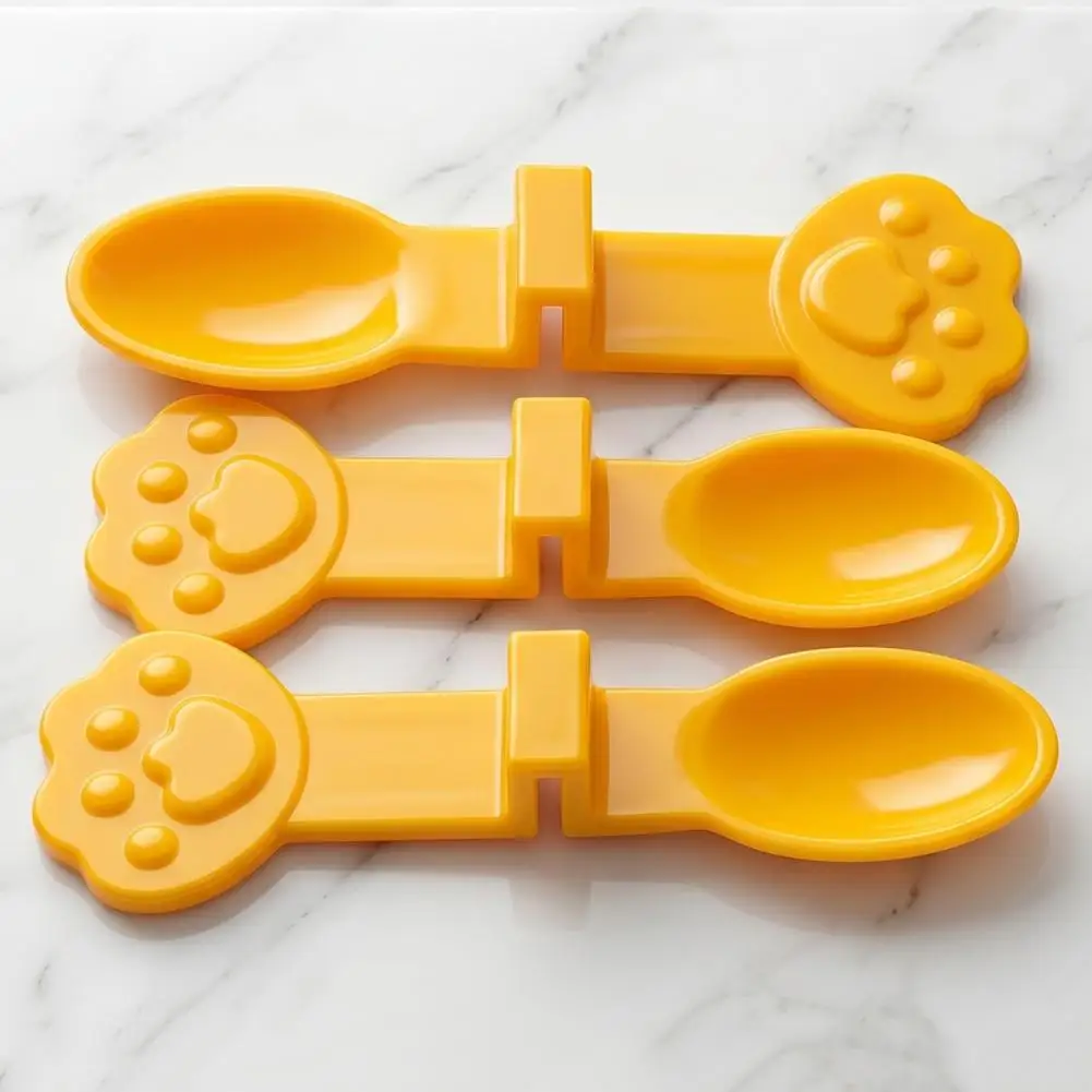 Molde de Patita para Queso, Set de Moldes para Palitos de Queso con Asa de Huella de Pata, Molde de Plástico para Helados, Gelatinas y Pudines, Fácil de Desmoldar