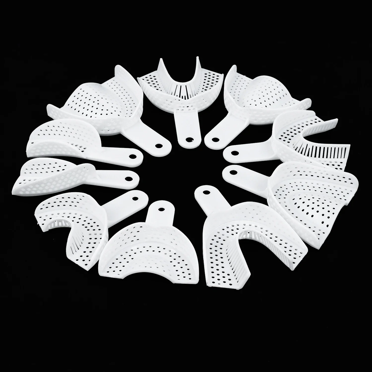JOLANT Dental Impression Buckets Tray Prosthesis Laboratory Brackets Edentulous Technical For Orthodontics Dentist Tools