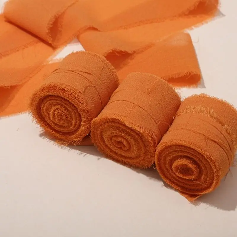 5 Meter Ribbon Roll for Wrapping Wedding Bouquets Craft Decorations Y08E