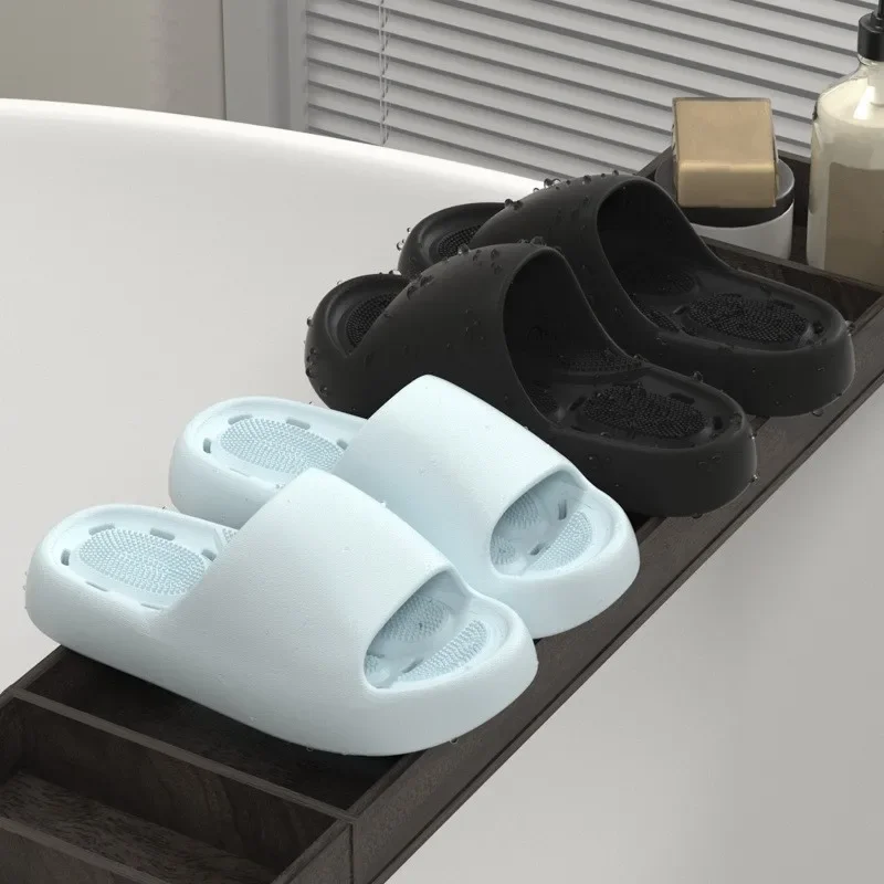 Pantuflas de baño para mujer, sandalias de ducha de secado rápido para hombre, chanclas transpirables para parejas, sandalias de playa de verano, sandalias de natación