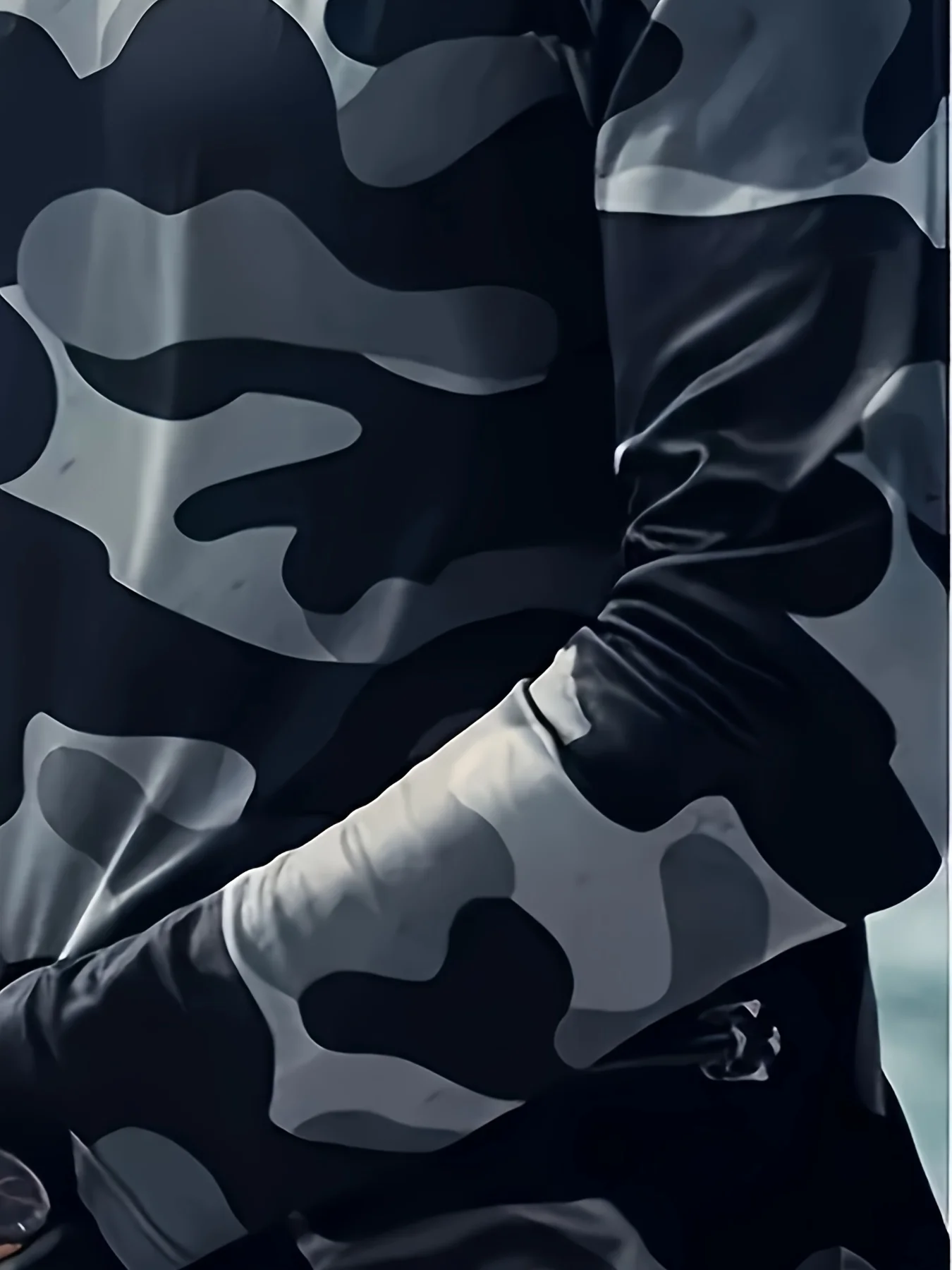 European and American Men's Summer Fashion Camouflage Print Soft Breathable Fishing Suit Long Sleeved T-Shirt Outdoor Casual Top image 5