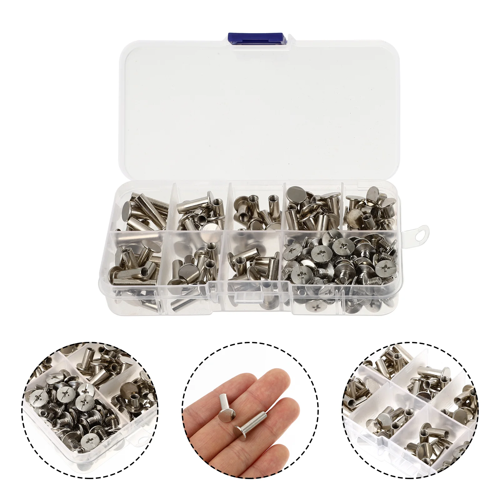 Ledger Binding Rivets DIY Screw Post Account Book Scrapbook Stainless Steel Column Craft