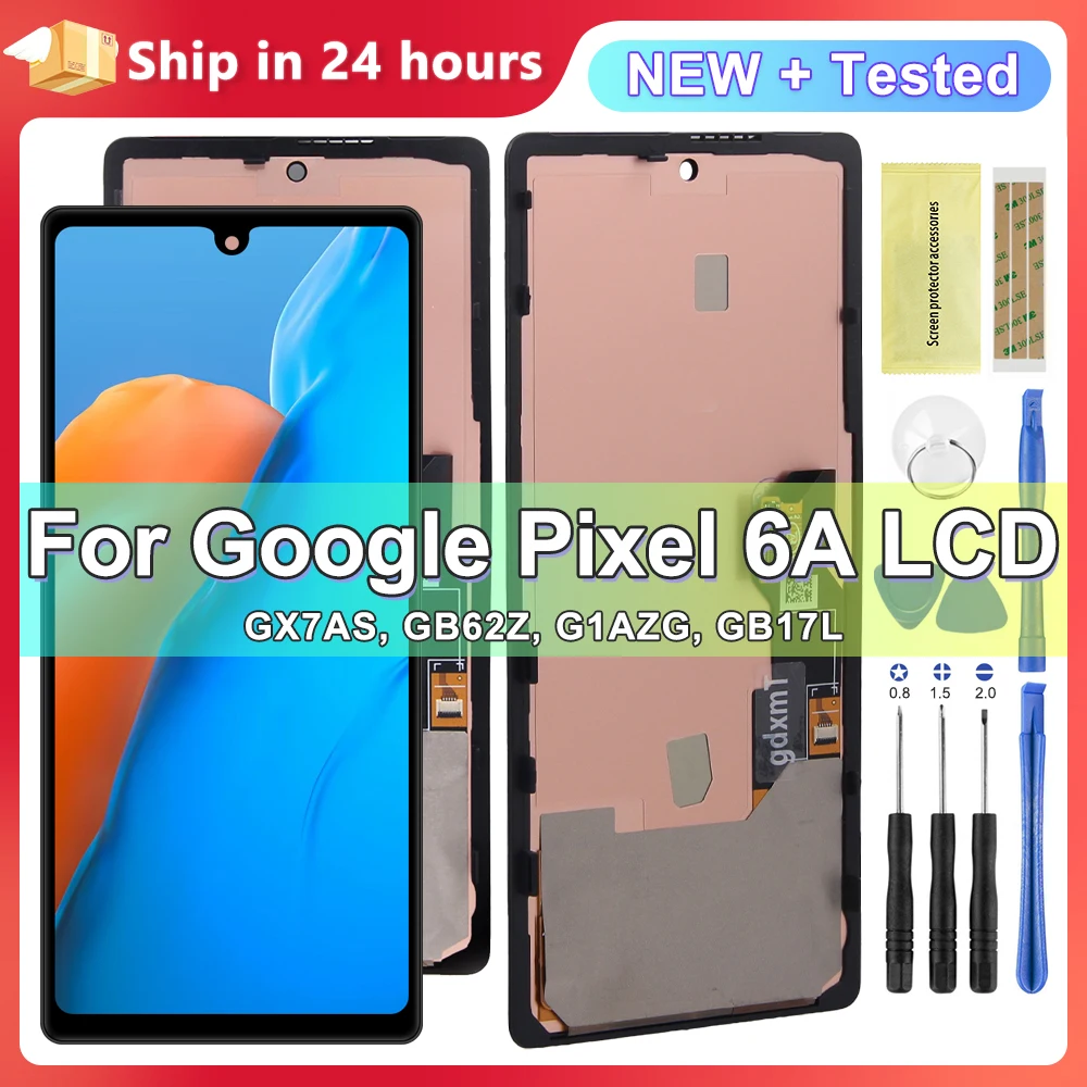 AMOLED For Google Pixel 6A LCD Display Touch Digitizer Screen For Google Pixel 6a Lcd with frame 6A Screen