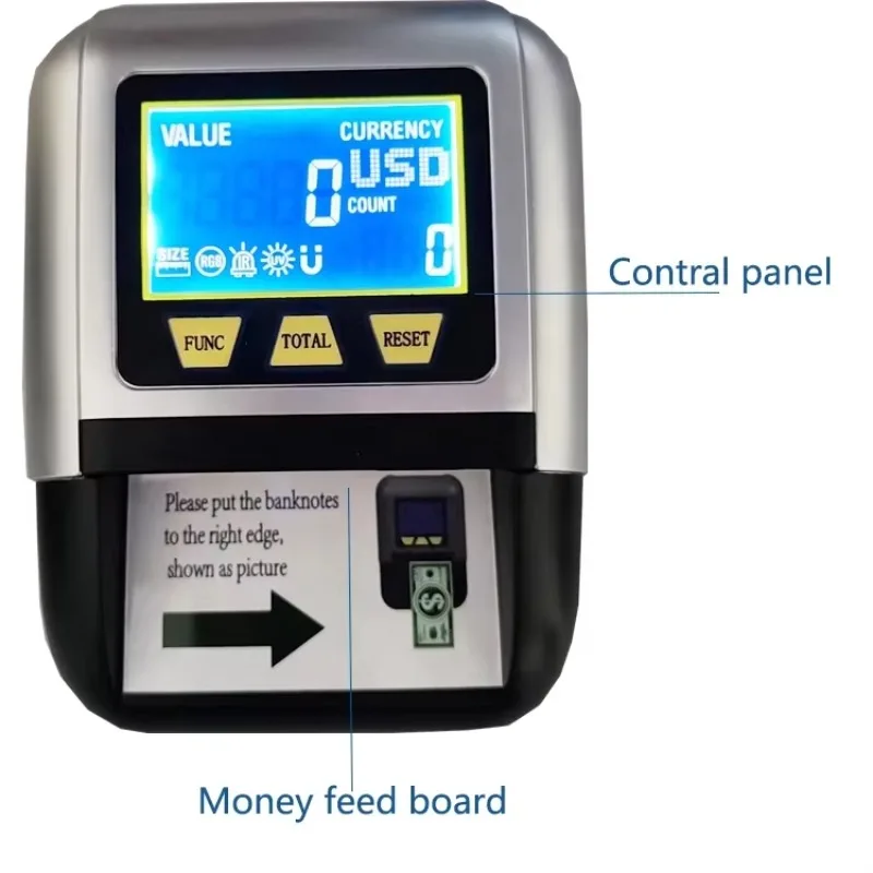 

2025 hot sale Advanced Electric Money Uv Currency Counter Money Counting Machine for Office