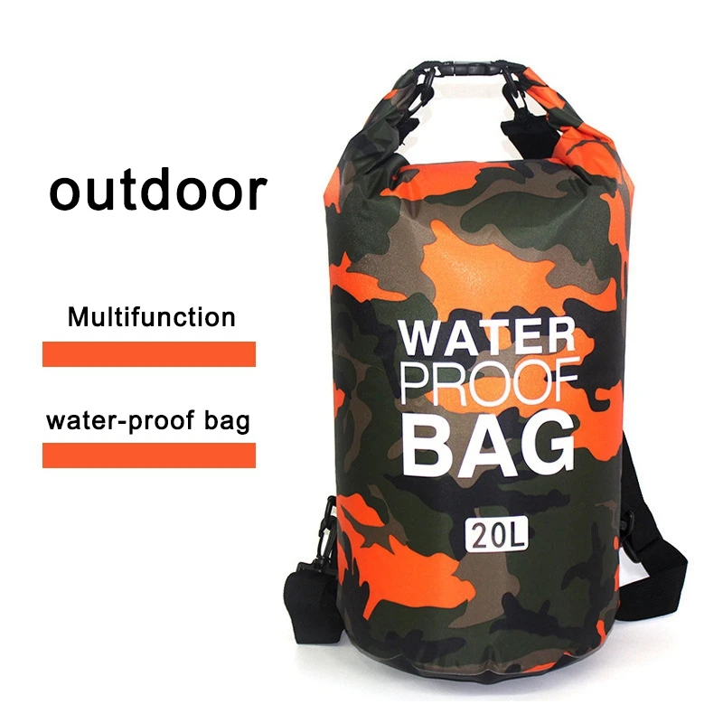 Outdoor Sport PVC Waterproof Storage Dry Bag For Rafting Swimming Travel Kit Sack Backpack