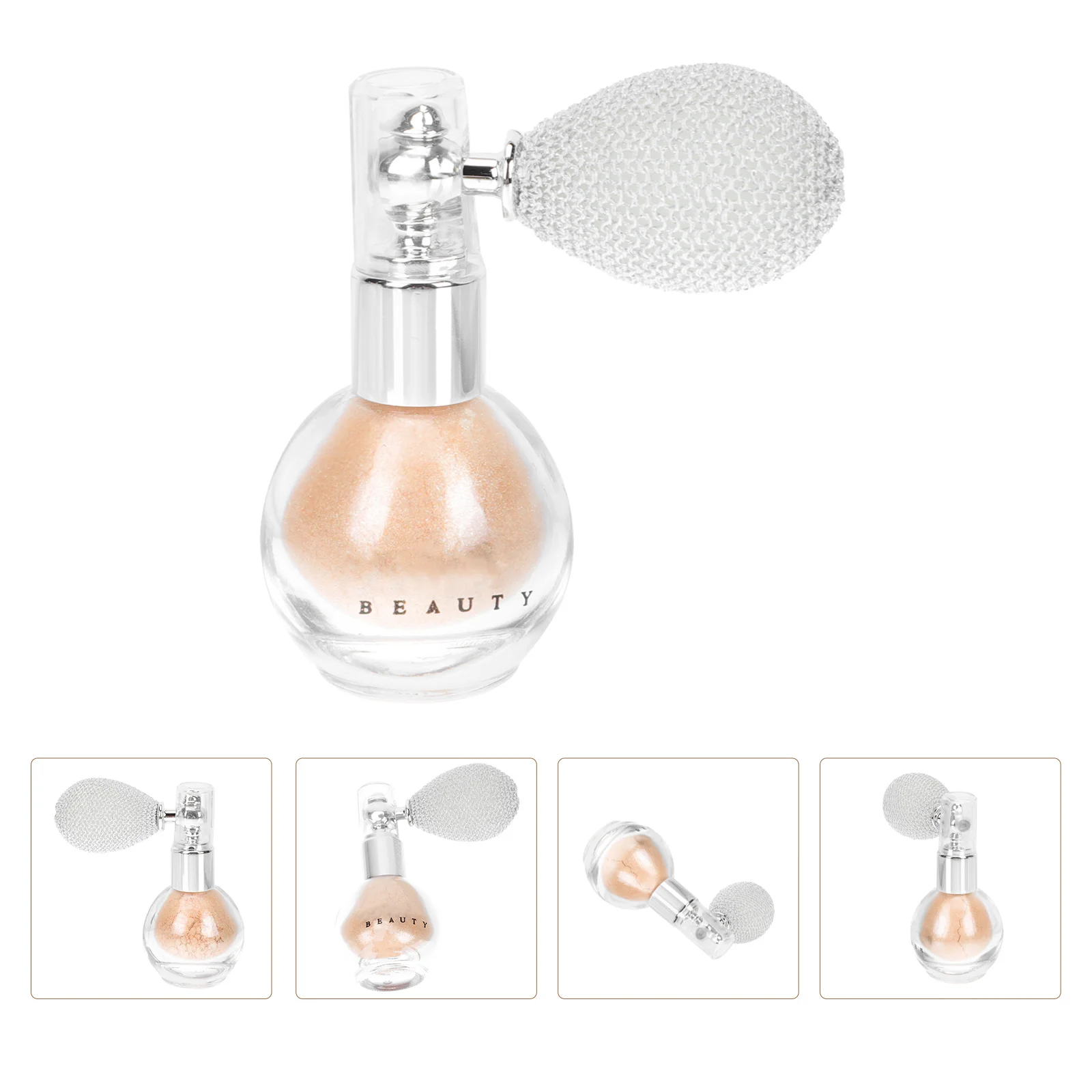 Highlighter Powder Sprayer Perfume Bottle Makeup Glitter Spray For Face Body Hair Sparkling Decor Wedding Party Club Use Gold