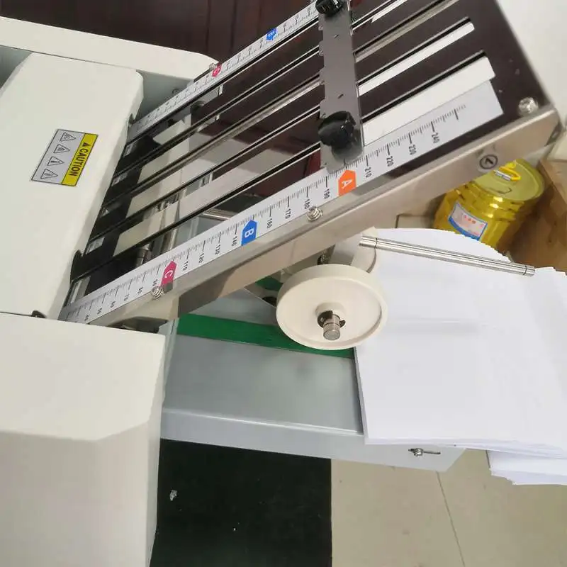 DF 430 Pro Industrial Desktop Folder New 4/6-Fold Trays Paper Folding Machine 300x760mm Creasing Wheel 200pcs/min