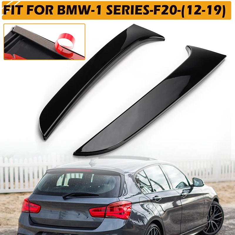 Rhyming Rear Window Side Spoiler Canards Splitter Protective Sticker Fit For BMW 1 Series F20 F21 2012 - 2019 Car Accessories