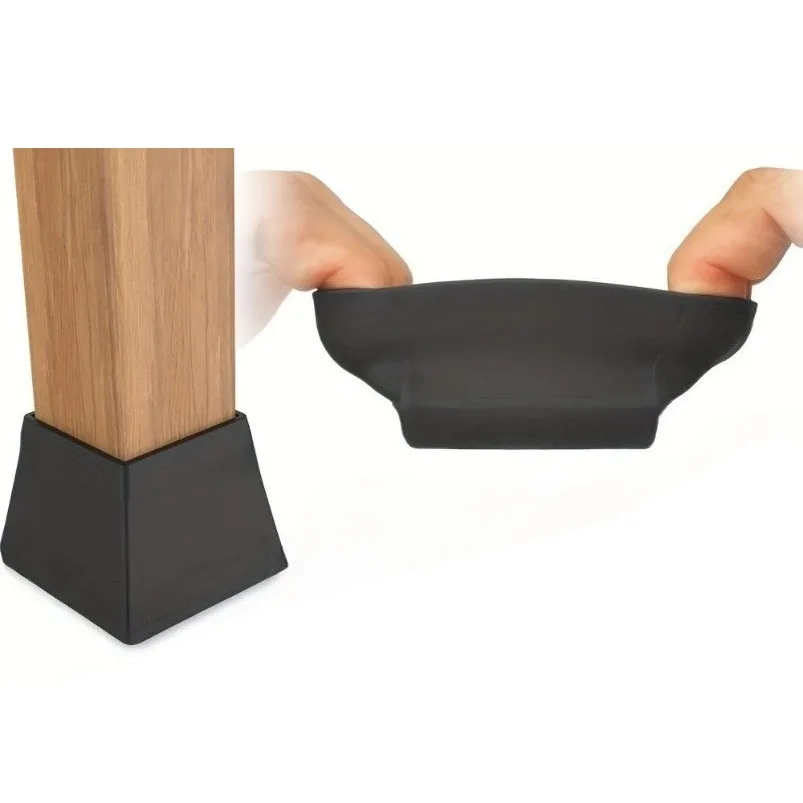 12pcs Large Silicone Chair & Table Leg Floor Protectors - Non-Slip Furniture Pads Suitable for Floors, Scratch & Dent Protection