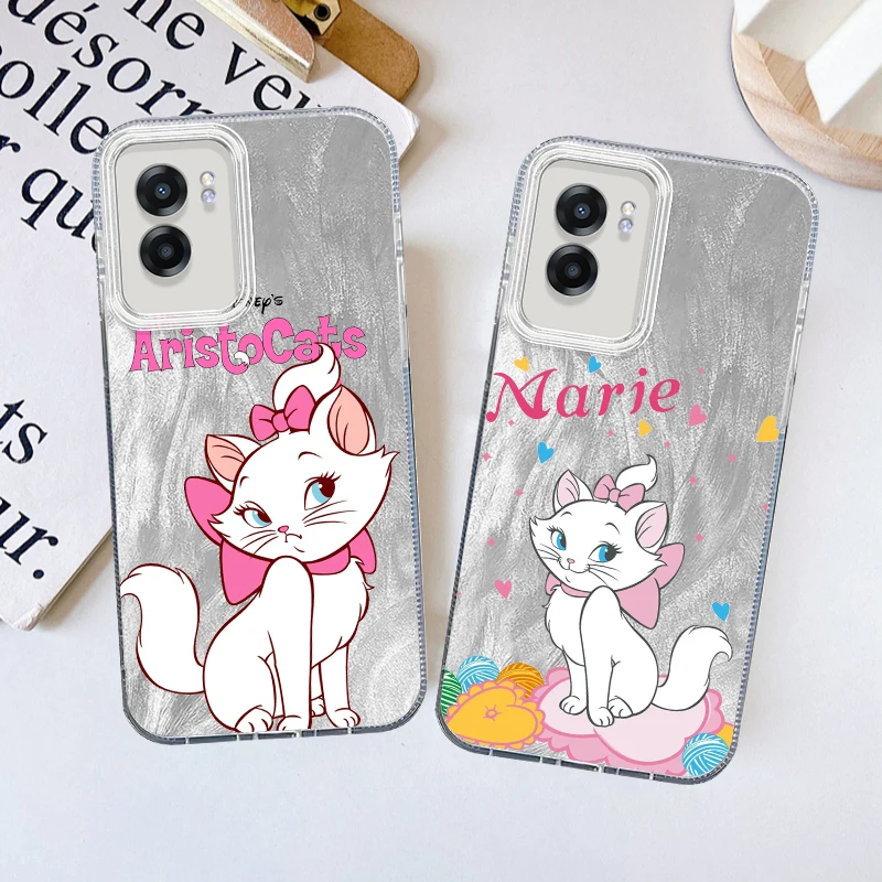 

Disney Mary Cat Cartoon Cute For OPPO A79 A78 A58 A38 A18 A16 A60 A53 A92 A72 A52 A74 A55 A54 A94 5G Feather Yarn Funda