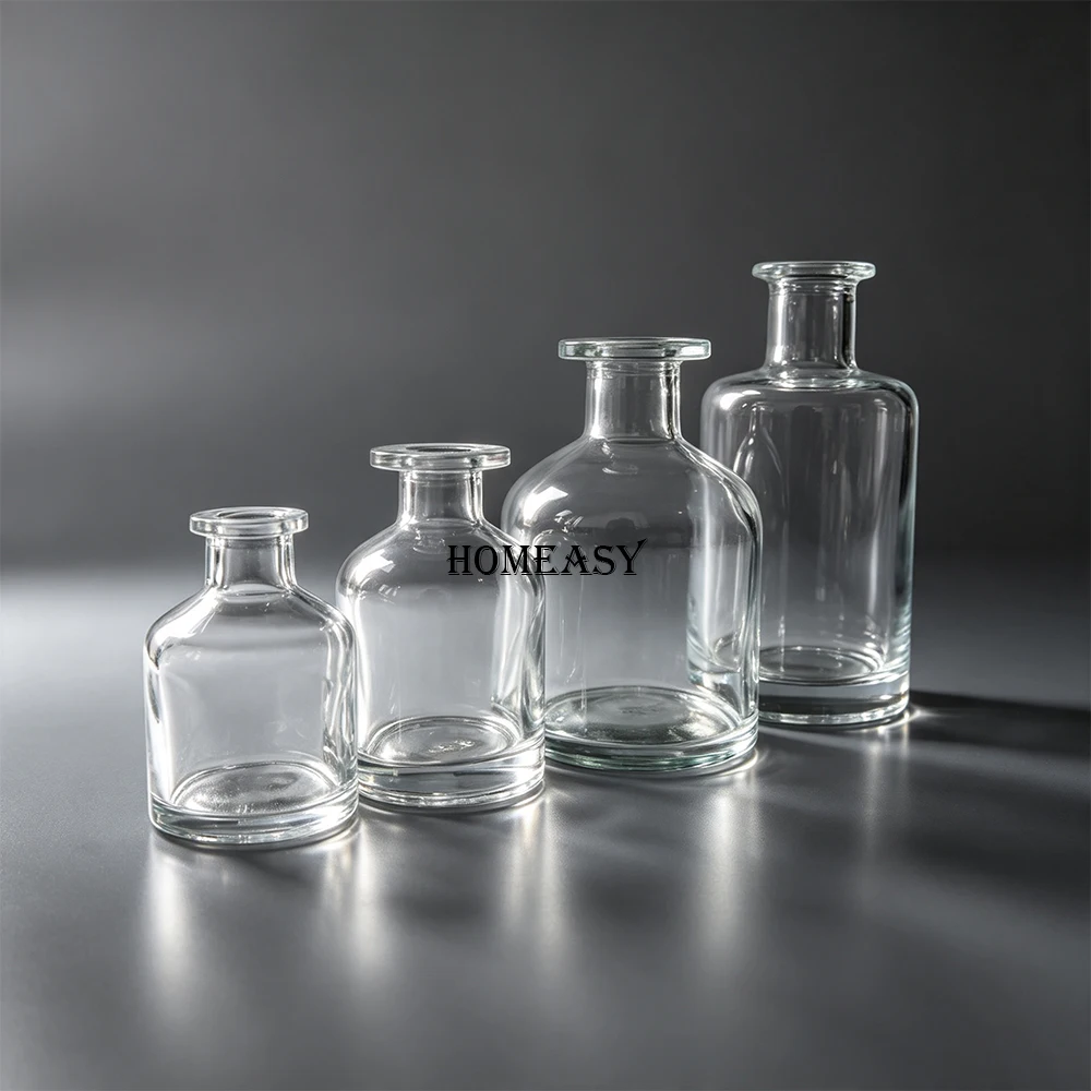 Home Fragrance Reed Diffuser - Empty Clear Glass Reed Diffuser Bottle