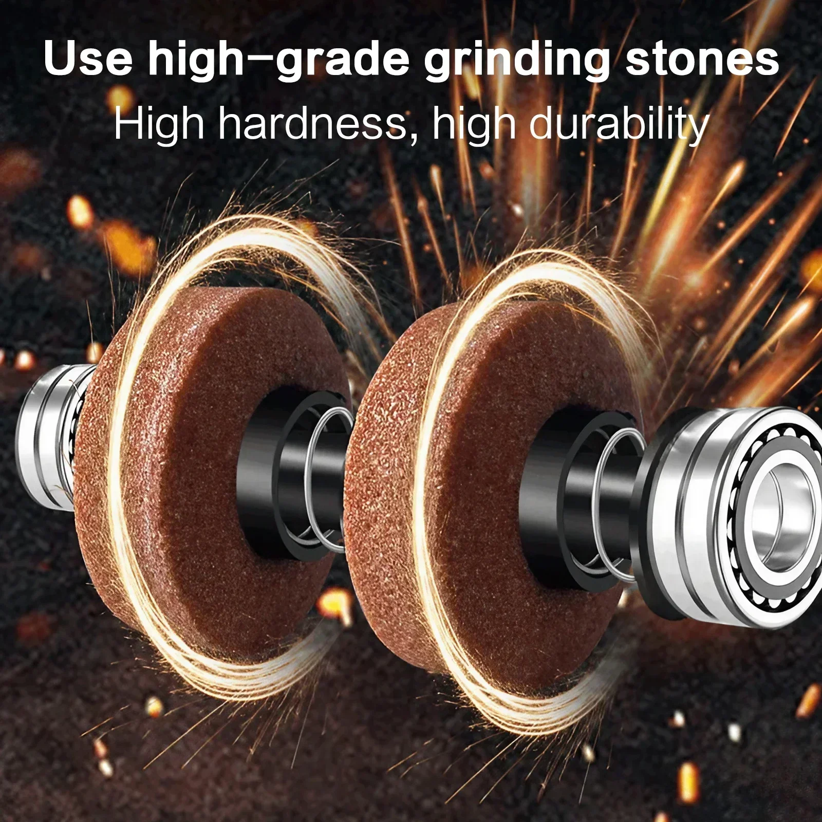 Electric Knife Sharpener Quick Sharpening Tool Rechargeable Non Slip Pad Portable Kitchen Blade Sharpener with 2 Modes