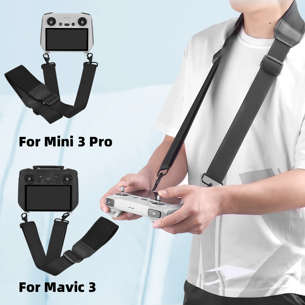 Lanyard Neck Strap for DJI Mini 3 Pro/Mavic 3/Air 2 Drone Safety Belt Sling Hanging Adjustable Strap for DJI RC/RC 2 Accessory