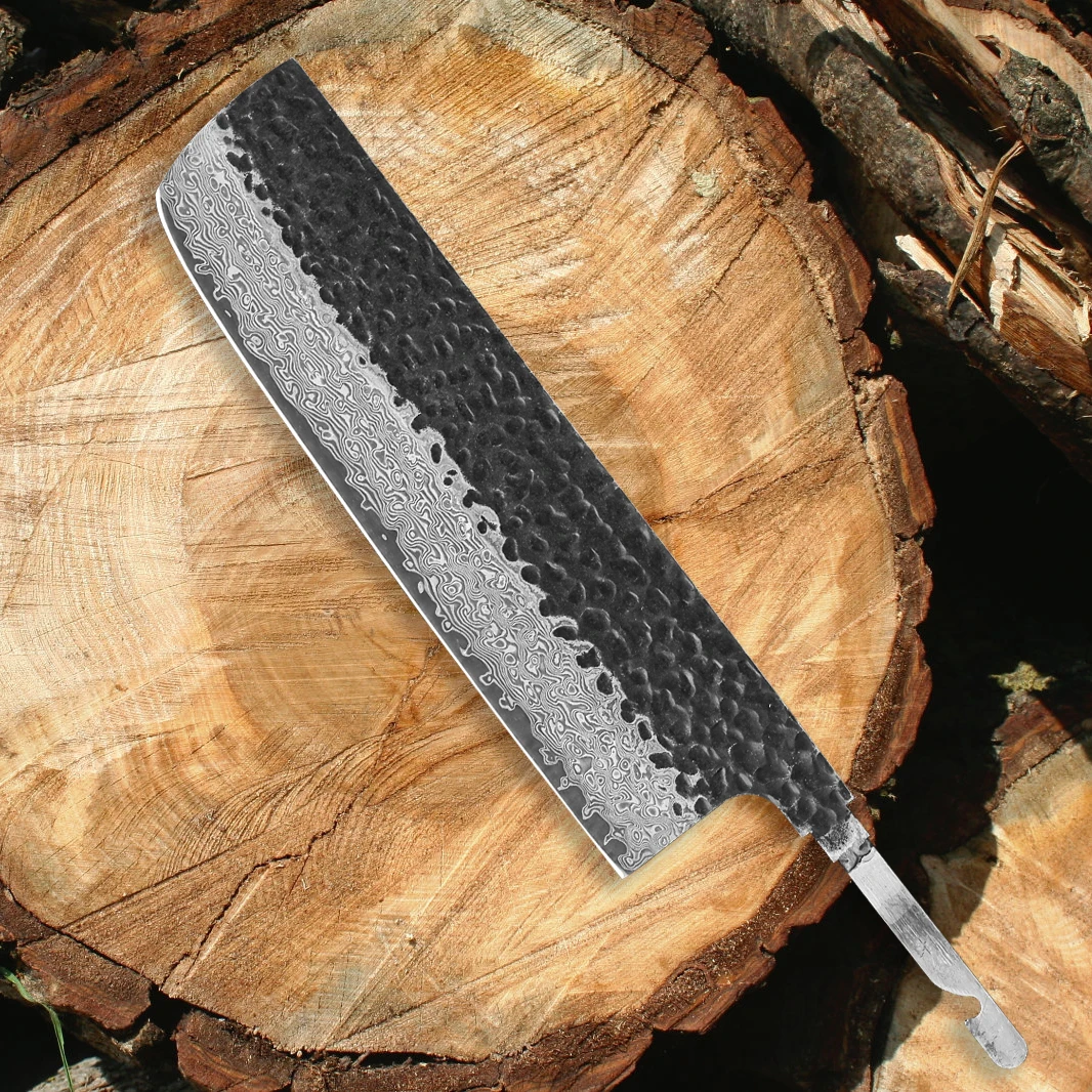 Japanese Nakiri Hand Forged Chef Knives, Blank Blade, DIY Damascus Steel, VG10 Kitchen Knife, Handmade Knife Making