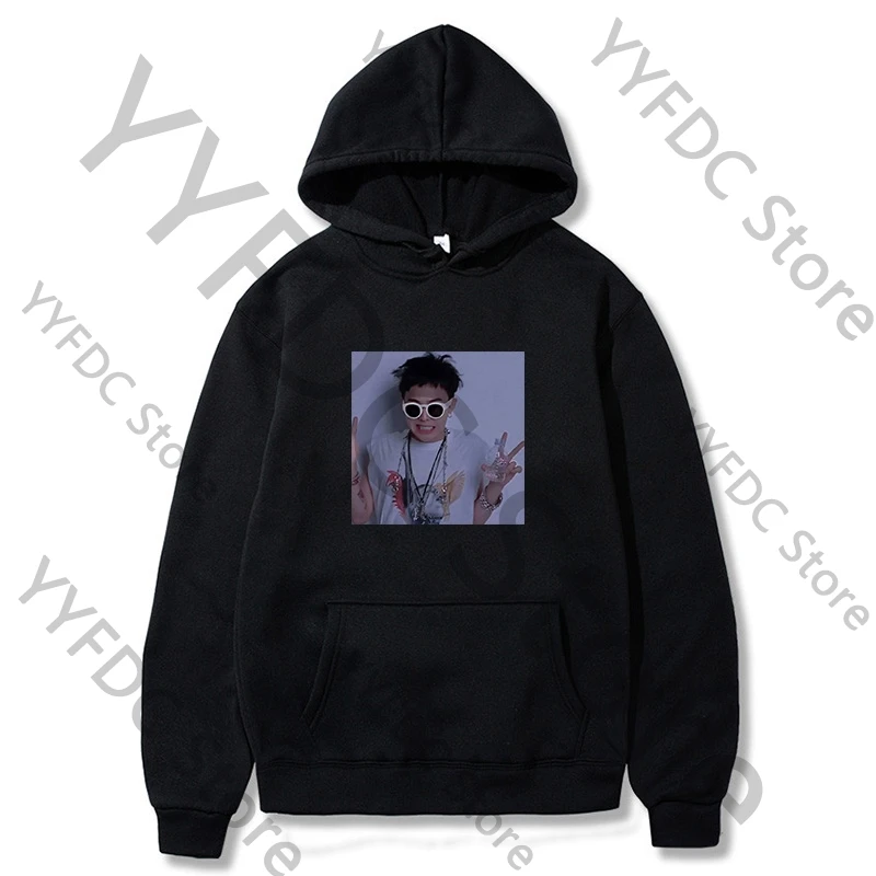 

Kpop G Dragon Hoodie Women Men Autumn Loose Sweatshirt Korean Fashion Popular Streetwear Hip Hop Hoodies Tops G-Dragon Fans Gift