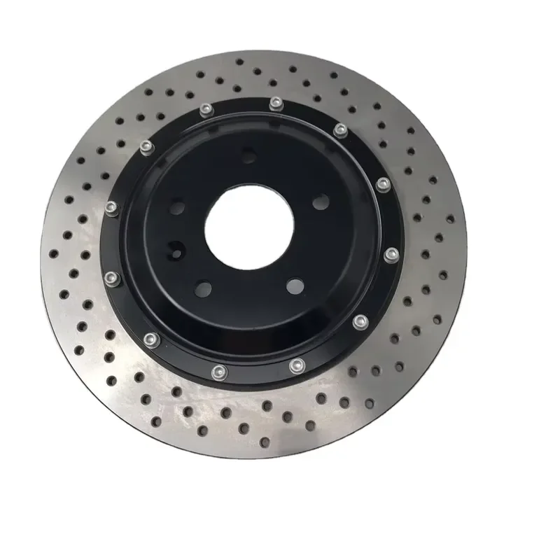 for Jekit Rear Forged Large Brake Disc 330x10mm 2 Pieces Rotors Bell for VW Golf MK6